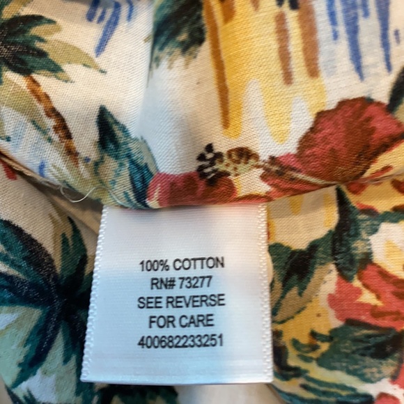 Sonoma Men’s Medium Tropic “Camp Shirt” Short Sleeve Button Shirt D26 - Picture 7 of 10